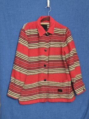 Vintage Ralph Lauren Safari Collection Blanket Stripe Jacket Women’s L Southwest